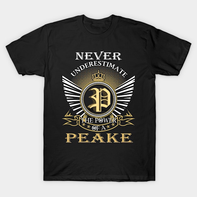 Never Underestimate PEAKE T-Shirt by Nap